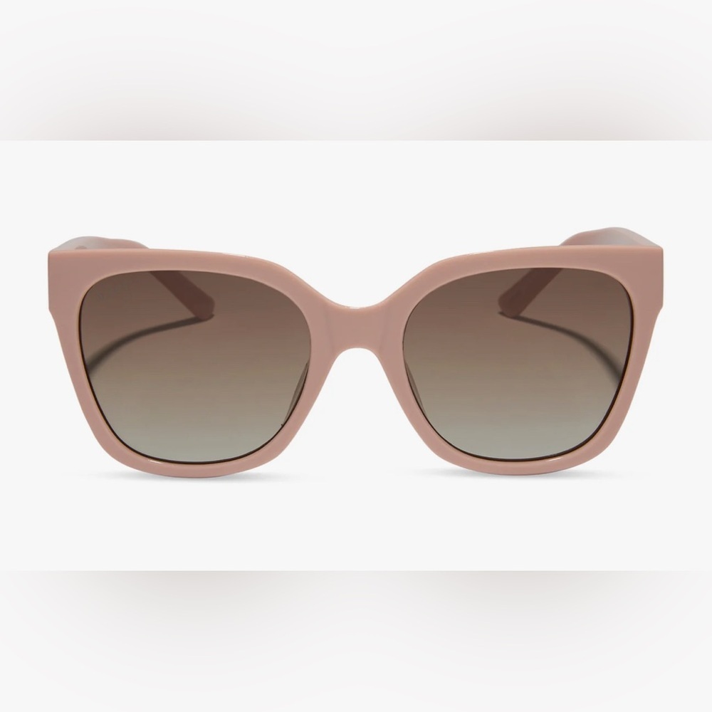 DIFF-EMILY FAUVER - GOOSE -NUDE/BROWN GRADIENT-POLARIZED SUNGLASSES-New - Picture 4 of 11